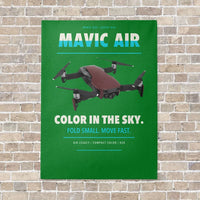 Thumbnail for DJI Mavic Air vertical canvas print - no frame - green background