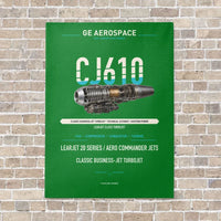 Thumbnail for CJ610 vertical canvas print - no frame - green background