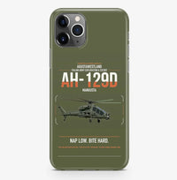 Thumbnail for AgustaWestland AH-129D Mangusta design on green army magsafe iphone case, for iPhone Pro Max
