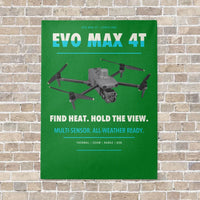 Thumbnail for Autel EVO Max 4T vertical canvas print - no frame - green background