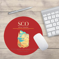 Thumbnail for Aktau Airport (SCO) design on red round mouse pad