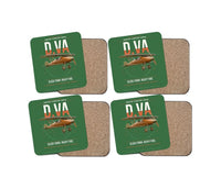 Thumbnail for Albatros D.Va design on green 4 pieces set coaster