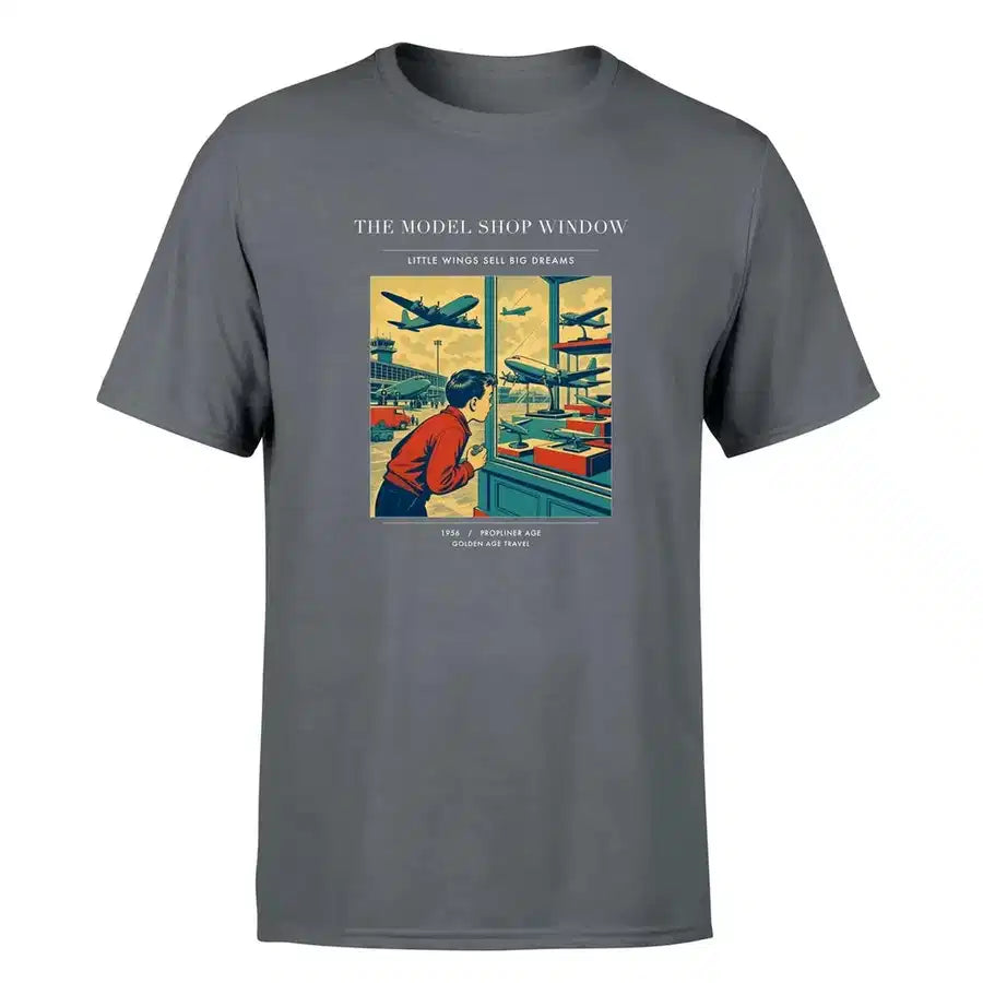 VINTAGE G4381 - The Model Shop Window - Premium T-Shirt design on gray premium t shirt