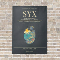 Thumbnail for Sanya Phoenix International Airport SYX - Canvas Framed - Gray