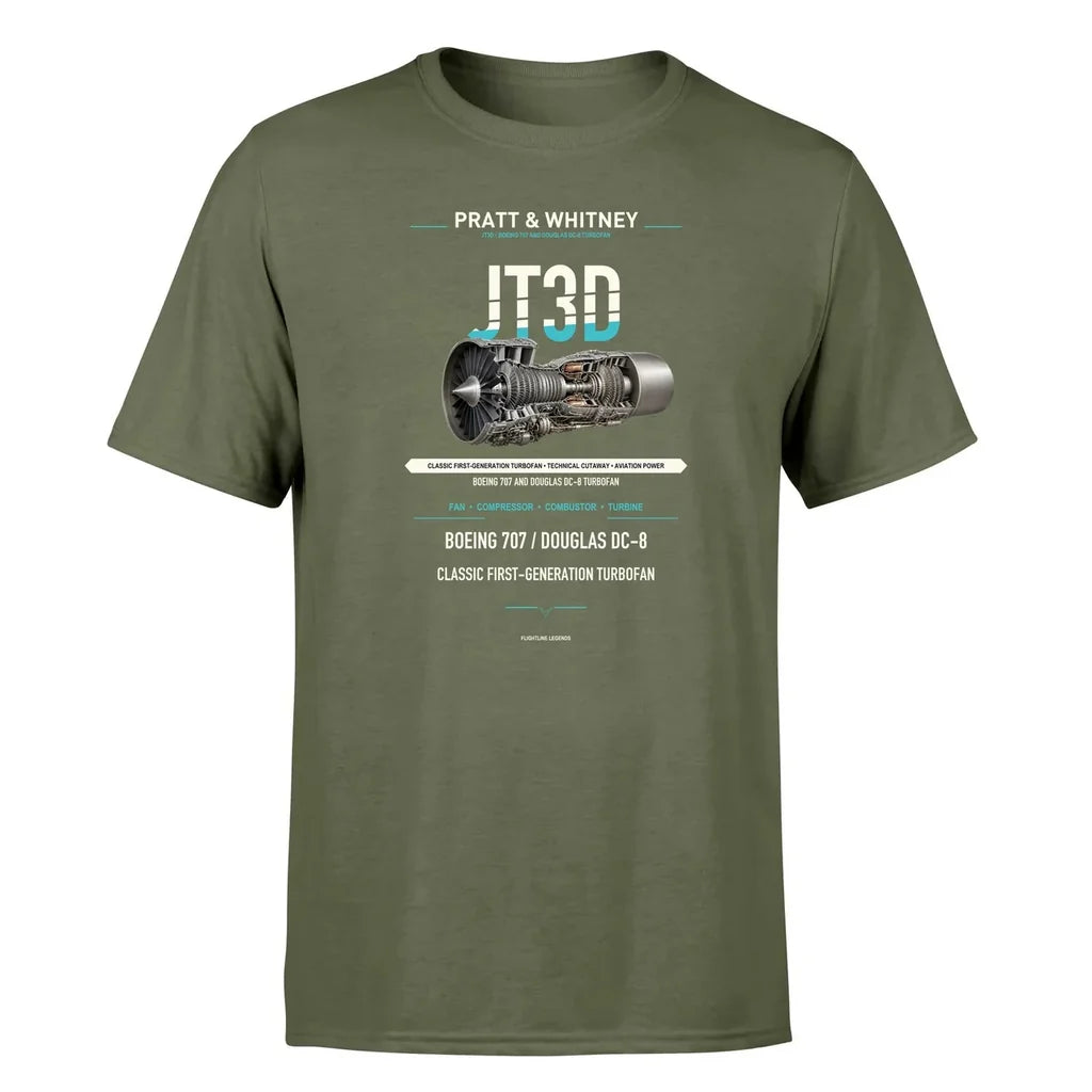 JT3D design on green army single side
