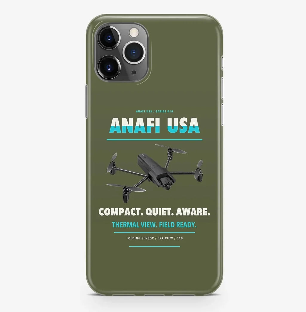 Parrot ANAFI USA Case ProMax design on green army iphone case promax