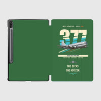 Thumbnail for Boeing 377 Stratocruiser design on green samsung tablet tablet case