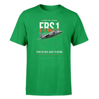 Thumbnail for British Aerospace Sea Harrier FRS.1 design on green t-shirt, single-side print