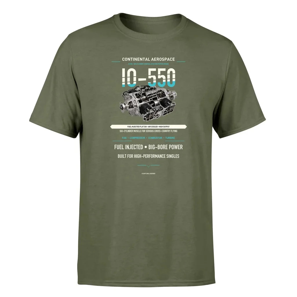 IO-550 design on green army single side