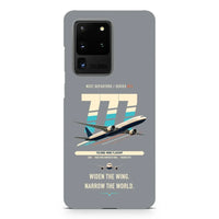 Thumbnail for Boeing 777-9 design on samsung case - gray