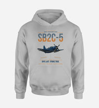 Thumbnail for SB2C-5 Helldiver design on light gray double-side hoodie, single-side print