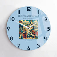 Thumbnail for VINTAGE G4034 - The Frontier Field - Designed Wall Clocks design on lightblue no-frame