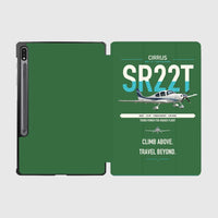 Thumbnail for Cirrus SR22T design on green samsung tablet tablet case