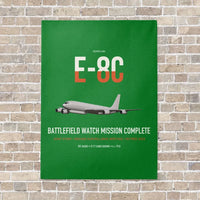 Thumbnail for E-8C Joint STARS vertical canvas print - no frame - green background