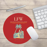 Thumbnail for Lome-Tokoin International Airport (LFW) design on red round mouse pad