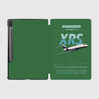 Thumbnail for Bombardier Global Express XRS design on green samsung tablet tablet case
