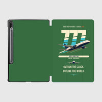 Thumbnail for Boeing 777-200LR design on green samsung tablet tablet case