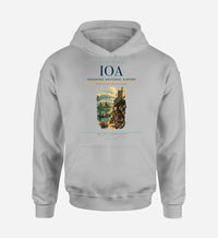 Thumbnail for Ioannina National Airport (IOA) design on light gray hoodie single-side print