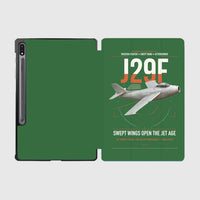Thumbnail for Saab J 29F Tunnan design on green samsung tablet tablet case