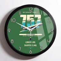 Thumbnail for Boeing 757-300 design on green framed wall clock