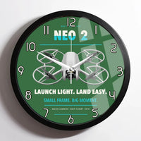 Thumbnail for DJI Neo 2 design on green framed wall clock