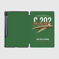 Thumbnail for Macchi C.202 Folgore design on green samsung tablet tablet case