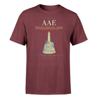 Thumbnail for Rabah Bitat Airport (AAE) T-Shirt single-side front print in Dark Red | rabah-bitat-airport-aae-double-side-t-shirt