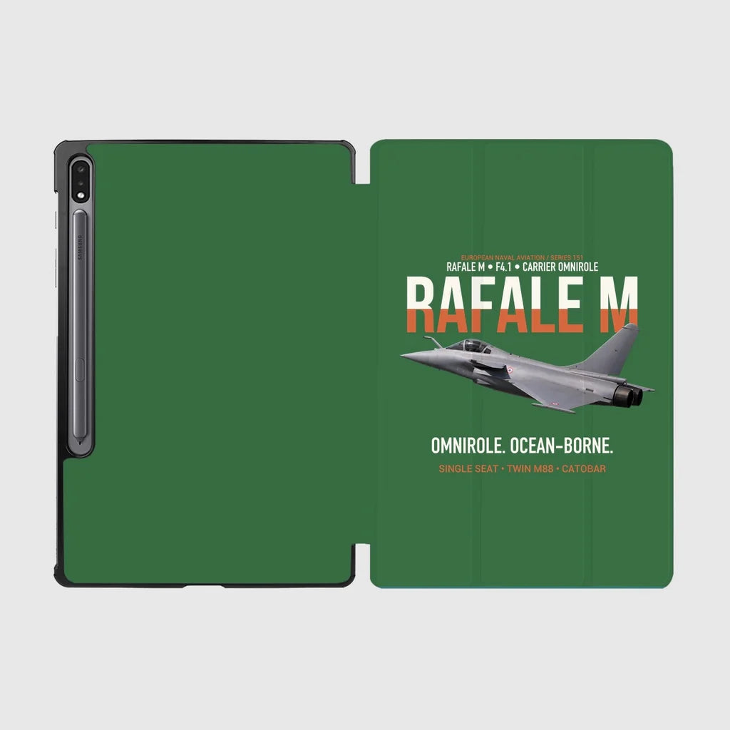 Dassault Rafale M F4.1 Carrier Omnirole Network design on green samsung tablet tablet case