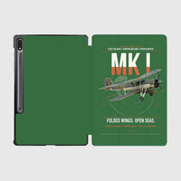 Thumbnail for Fairey Swordfish Mk I design on green samsung tablet tablet case