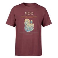 Thumbnail for Modesto City-County Airport (MOD) T-Shirt single-side front print in Dark Red | modesto-city-county-airport-mod-double-side-t-shirt