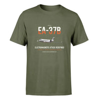 Thumbnail for EA-37B Compass Call design on green army double-side t-shirt, single-side print