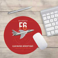Thumbnail for Hawker Hunter F6 design on red round mouse pad