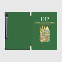 Thumbnail for Quimper–Cornouaille Airport (UIP) design on green samsung tablet tablet case