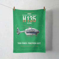 Thumbnail for Airbus H135 design on green towel