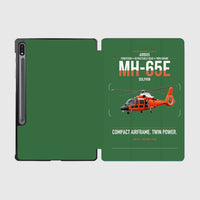 Thumbnail for Airbus MH-65E Dolphin design on green samsung tablet tablet case