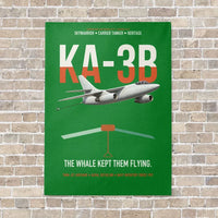 Thumbnail for KA-3B Skywarrior vertical canvas print - no frame - green background