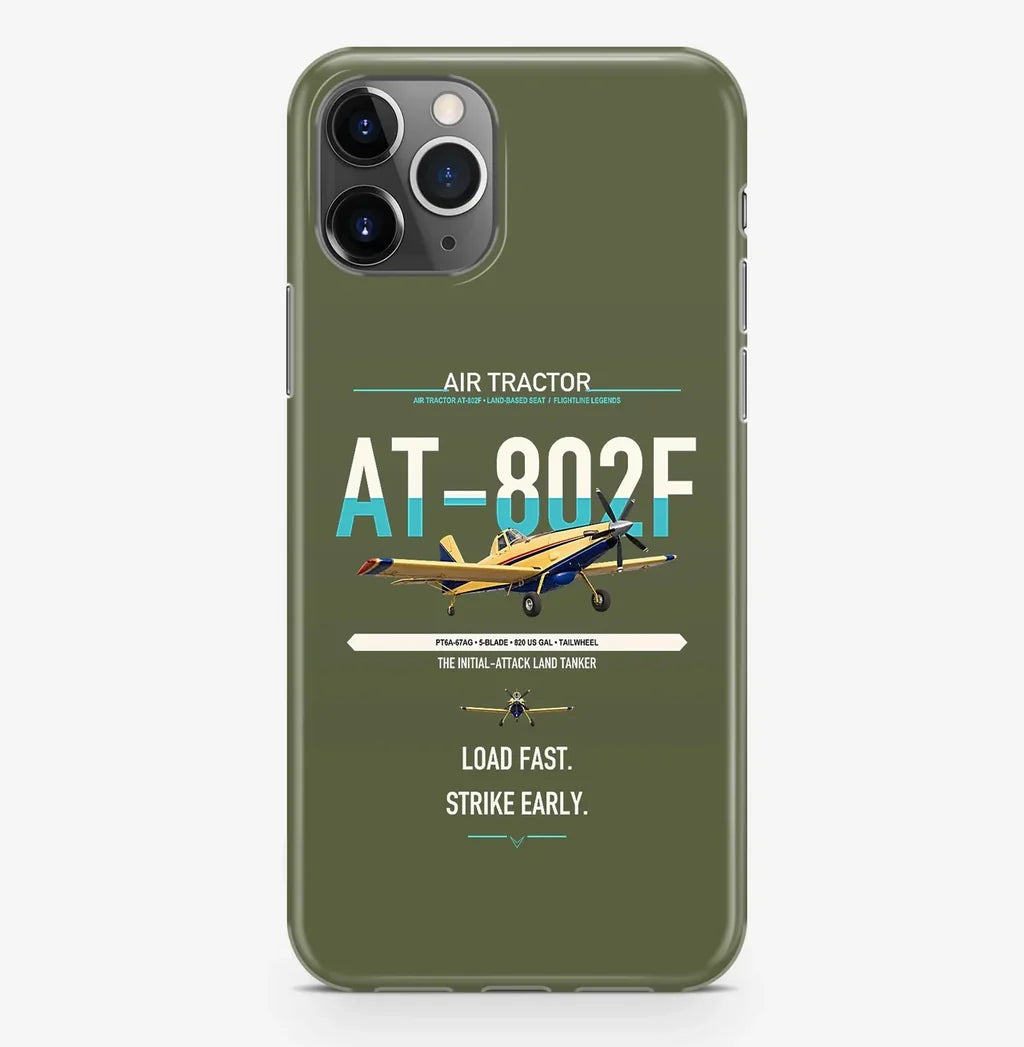 Air Tractor AT-802F design on green army magsafe iphone case, for iPhone Pro Max