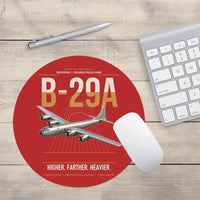 Thumbnail for B-29A Superfortress design on red round mouse pad