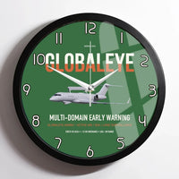Thumbnail for Saab GlobalEye design on green framed wall clock