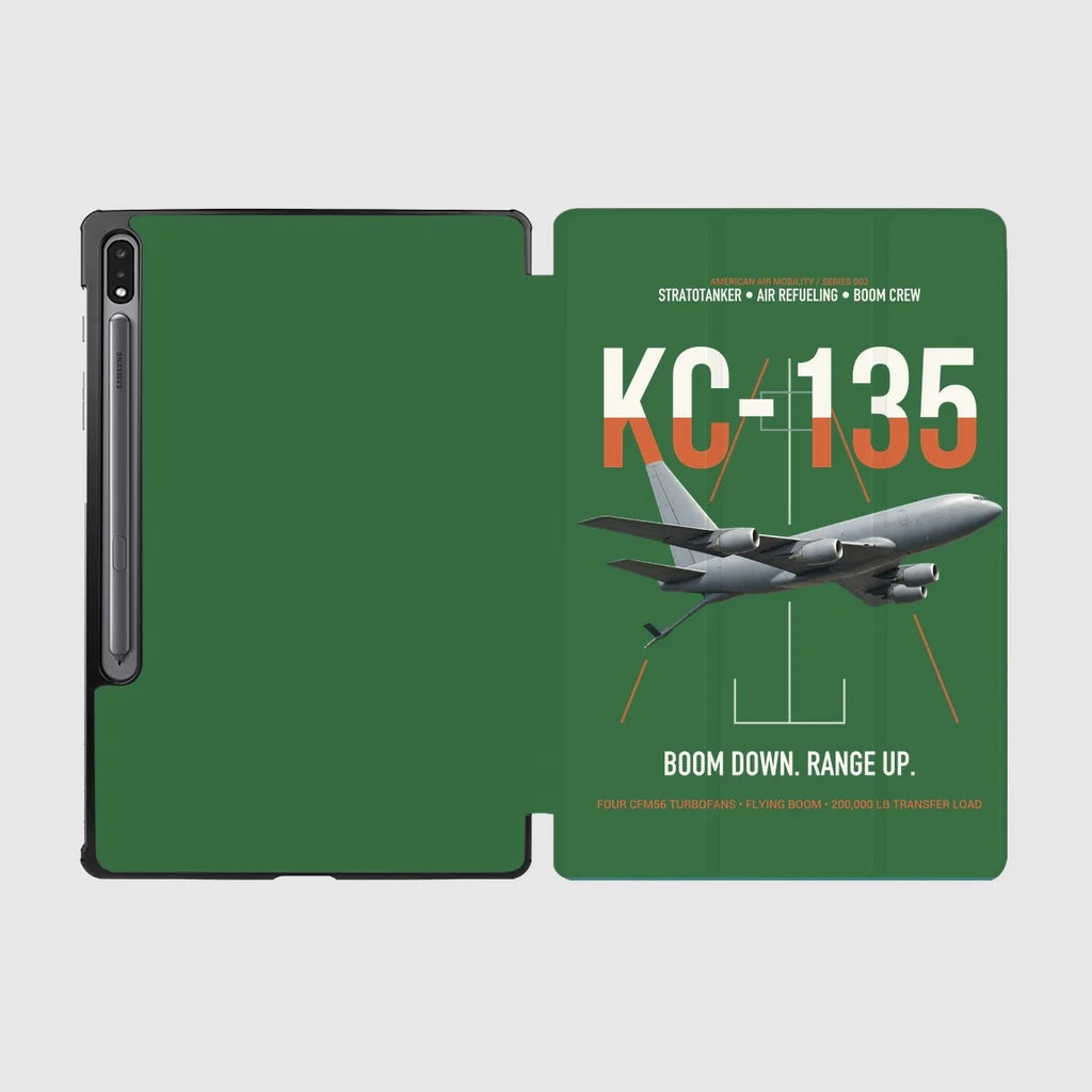 KC-135 STRATOTANKER design on green samsung tablet tablet case