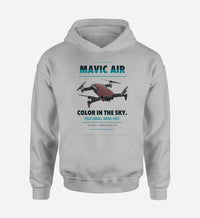 Thumbnail for DJI Mavic Air design on light gray hoodie single side