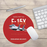 Thumbnail for F-15X Advanced Eagle Proposal Proven Airframe New Capacity design on red round mouse pad