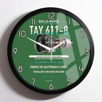 Thumbnail for TAY 611-8 design on green framed wall clock