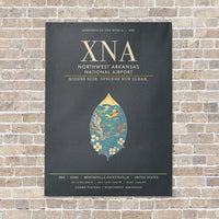 Thumbnail for Northwest Arkansas National Airport XNA - Canvas Framed - Gray