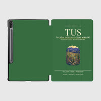 Thumbnail for Tucson International Airport (TUS) design on green samsung tablet tablet case