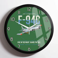 Thumbnail for F-94C Starfire design on green framed wall clock