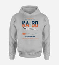 Thumbnail for KA-6D Intruder design on light gray double-side hoodie, single-side print