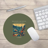 Thumbnail for VINTAGE G4488 - The Logging Camp Lifeline - Designed Mouse Pads design on greenarmy round
