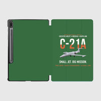 Thumbnail for C-21A Learjet Small Jet Big Mission design on green samsung tablet tablet case