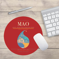 Thumbnail for Manaus - Eduardo Gomes International Airport MAO Mouse-Pad Round - Red